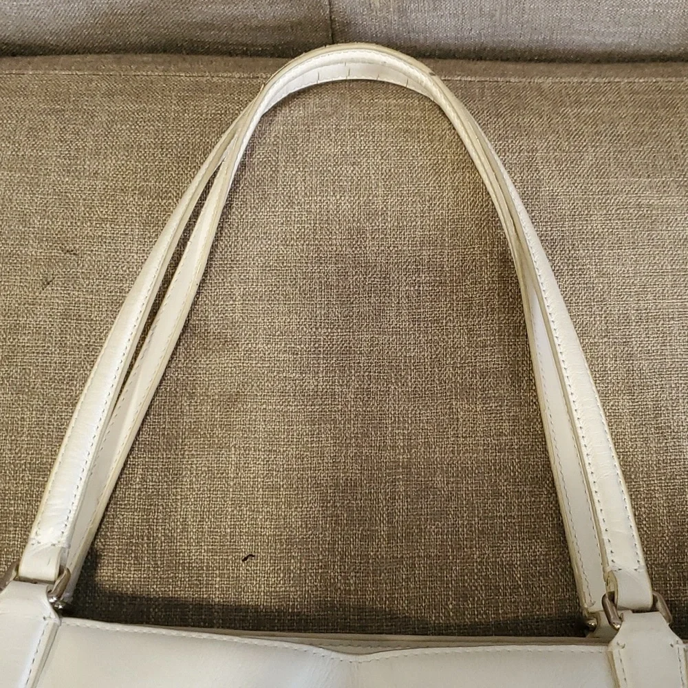 Coach sunburst yellow white stripe shoulder bag - Picture 8 of 16